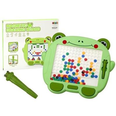 Lean Toys Magnettafel mit grünem Frosch - Publicité Lean Toys Magnettafel mit grünem Frosch - Publicité
