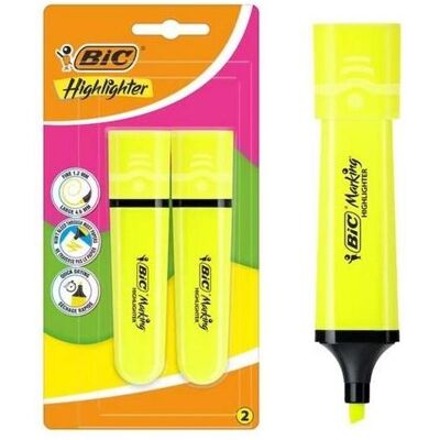 Teka, Marqueur, Flaches gelbes Neon-Zielfernrohr, 2 Stück (2x) - Publicité Teka, Marqueur, Flaches gelbes Neon-Zielfernrohr, 2 Stück (2x) - Publicité