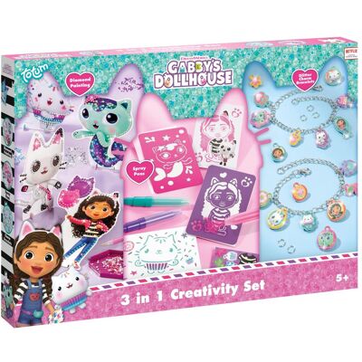Totum Gabby's Poppenhuis - 3in1 Creativity Kit de mamelons - Publicité Totum Gabby's Poppenhuis - 3in1 Creativity Kit de mamelons - Publicité