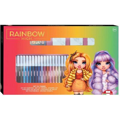 Multiprint, Tampon encreur, Rainbow High Kleurset Met Stempels 40dlg. Publicité Multiprint, Tampon encreur, Rainbow High Kleurset Met Stempels 40dlg. Publicité
