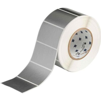 Brady, Rouleau d’étiquettes, THT-19-8591-1-SL, polyester, argenté, brillant, 76.20 x 50.80 mm, permanent (1000 E.) - Publicité Brady, Rouleau d’étiquettes, THT-19-8591-1-SL, polyester, argenté, brillant, 76.20 x 50.80 mm, permanent (1000 E.) - Publicité