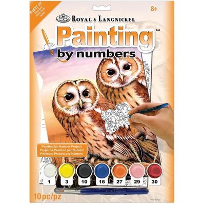 Magni Peinture par numéros Junior : les chouettes des bois - Publicité Magni Peinture par numéros Junior : les chouettes des bois - Publicité