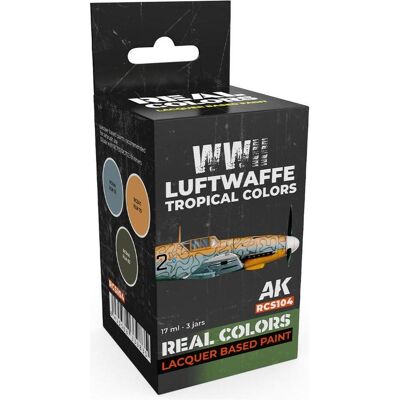 AK Interactive, Peinture loisirs créatifs, WWII Air Force Tropical Colors SET - Publicité AK Interactive, Peinture loisirs créatifs, WWII Air Force Tropical Colors SET - Publicité