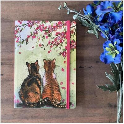 Teka, Cahier + bloc-notes, Notizbuch mit Radiergummi A5 LCN30 Katzen und Blumen (A5, À rayures) - Publicité Teka, Cahier + bloc-notes, Notizbuch mit Radiergummi A5 LCN30 Katzen und Blumen (A5, À rayures) - Publicité