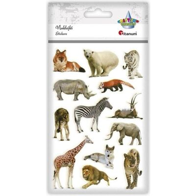 Titanum, Autocollants, Weiche konvexe Aufkleber, Tiere, Mix, 13 Stk (13 Autocollants) - Publicité Titanum, Autocollants, Weiche konvexe Aufkleber, Tiere, Mix, 13 Stk (13 Autocollants) - Publicité