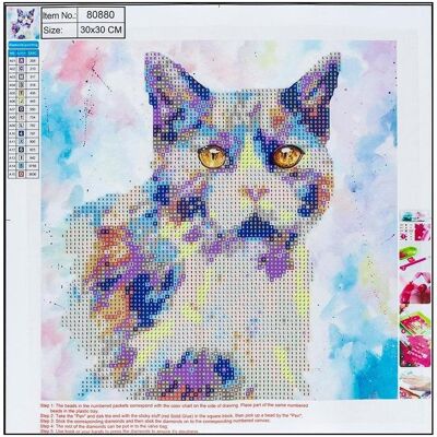 Norimpex Diamond Painting 30*30cm. KAT - Publicité Norimpex Diamond Painting 30*30cm. KAT - Publicité
