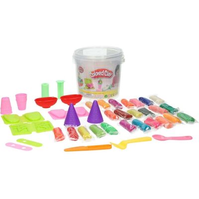Lobbes Knete-Set in Aufbewahrungsbox Eiscreme - 24 Farben Knete - Publicité Lobbes Knete-Set in Aufbewahrungsbox Eiscreme - 24 Farben Knete - Publicité