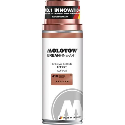 Molotow, Peinture loisirs créatifs, Spray de couleur Urban Fine-Art 400ml effet cuivre (copper) (400 ml) - Publicité Molotow, Peinture loisirs créatifs, Spray de couleur Urban Fine-Art 400ml effet cuivre (copper) (400 ml) - Publicité