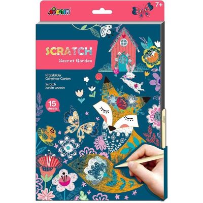 Avenir A4 Scratch Book Jardin secret - Publicité Avenir A4 Scratch Book Jardin secret - Publicité