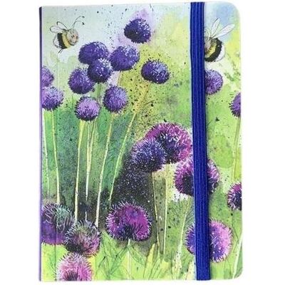 Teka, Cahier + bloc-notes, Notizbuch mit Radiergummi A6 SCN20 Knoblauchblüten (A6, À rayures) - Publicité Teka, Cahier + bloc-notes, Notizbuch mit Radiergummi A6 SCN20 Knoblauchblüten (A6, À rayures) - Publicité