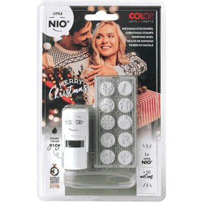 Colop, Tampon encreur, Tampon Little NIO Set Noël, 10 pièces - Publicité Colop, Tampon encreur, Tampon Little NIO Set Noël, 10 pièces - Publicité