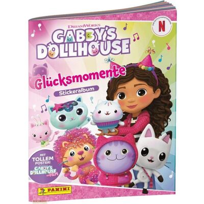 Panini, Autocollants, Gabby's Dollhouse Glücksmomente Sticker Collection Album *Deutsche Version* (6 Autocollants) - Publicité Panini, Autocollants, Gabby's Dollhouse Glücksmomente Sticker Collection Album *Deutsche Version* (6 Autocollants) - Publicité