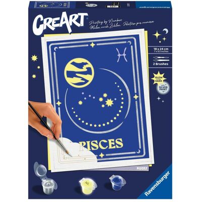 Ravensburger CreArt - Peinture par numéros 23735 - Pisces - dès 14 ans - Publicité Ravensburger CreArt - Peinture par numéros 23735 - Pisces - dès 14 ans - Publicité