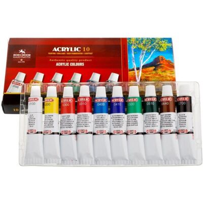 Peinture Acrylique KOH-I-NOOR 16 ml - Peinture Acrylique - Publicité Peinture Acrylique KOH-I-NOOR 16 ml - Peinture Acrylique - Publicité