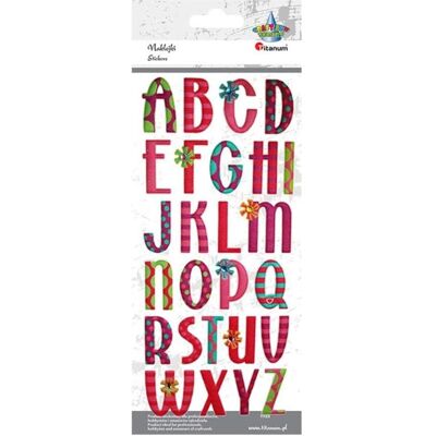 Titanum, Autocollants, Konvexe weiche Alphabet-Aufkleber, 26 Stück (26 Autocollants) - Publicité Titanum, Autocollants, Konvexe weiche Alphabet-Aufkleber, 26 Stück (26 Autocollants) - Publicité