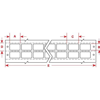 Brady, Rouleau d’étiquettes, DAT-119-502-10, Tissu vinyle détachable, 9,53 x 9,53mm, 16 pistes, pour imprimantes matricielles (10 (226.06 mm) - Publicité Brady, Rouleau d’étiquettes, DAT-119-502-10, Tissu vinyle détachable, 9,53 x 9,53mm, 16 pistes, pour imprimantes matricielles (10 (226.06 mm) - Publicité