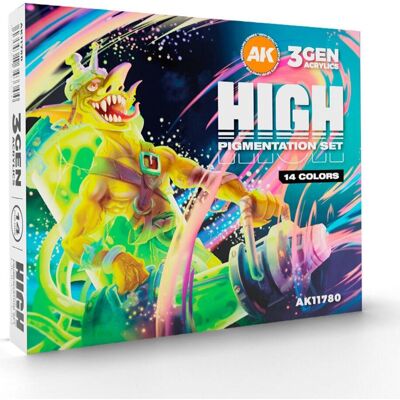 AK Interactive Set de Peinture - High Pigmentation (14 Colors) - Publicité AK Interactive Set de Peinture - High Pigmentation (14 Colors) - Publicité