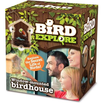 Nature Explore Bird Explore - Maison d'oiseaux en bois avec ventouses - Publicité Nature Explore Bird Explore - Maison d'oiseaux en bois avec ventouses - Publicité