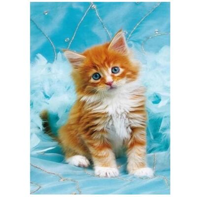 Norimpex Diamant Mozaik - Chat roux - Publicité Norimpex Diamant Mozaik - Chat roux - Publicité