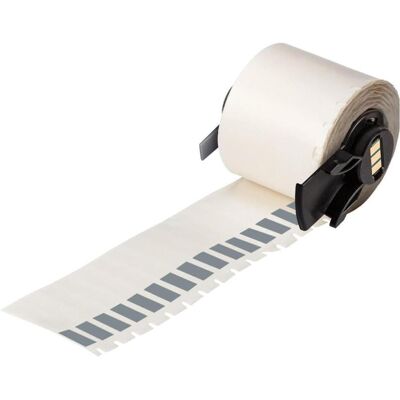 Brady, Rouleau d’étiquettes, M6-28-427-GY, vinyle, auto-adhésif, gris/transparent, mat, 6.35 x 12.70(38.10) mm, pour - Publicité Brady, Rouleau d’étiquettes, M6-28-427-GY, vinyle, auto-adhésif, gris/transparent, mat, 6.35 x 12.70(38.10) mm, pour - Publicité