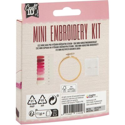 Grafix Craft ID - Mini kit de broderie - Fleur (CR1711) - Publicité Grafix Craft ID - Mini kit de broderie - Fleur (CR1711) - Publicité