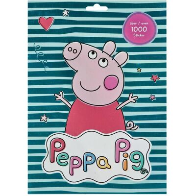 Undercover, Autocollants, Autocollants à motifs Peppa Pig 17 feuilles (1000 Autocollants) - Publicité Undercover, Autocollants, Autocollants à motifs Peppa Pig 17 feuilles (1000 Autocollants) - Publicité