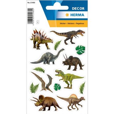 Herma, Autocollants, Autocollants dinosaures (42 Autocollants) - Publicité Herma, Autocollants, Autocollants dinosaures (42 Autocollants) - Publicité