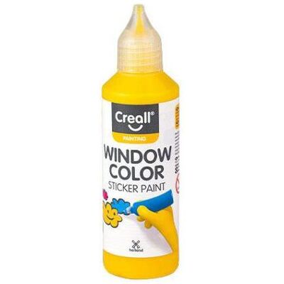 Creall Glass Peinture Repositionnable Jaune Foncé - Peinture pour fenêtres - Publicité Creall Glass Peinture Repositionnable Jaune Foncé - Peinture pour fenêtres - Publicité