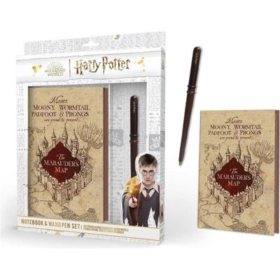 Pyramid Cahier + bloc-notes, HARRY POTTER - Notebook A5 Premium - Marauder Map Wand Pen Set (A5) - Publicité Pyramid Cahier + bloc-notes, HARRY POTTER - Notebook A5 Premium - Marauder Map Wand Pen Set (A5) - Publicité