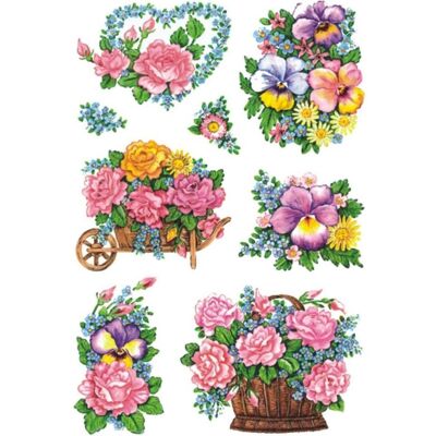 Herma, Autocollants, Sticker Fleurs (24 Autocollants) - Publicité Herma, Autocollants, Sticker Fleurs (24 Autocollants) - Publicité