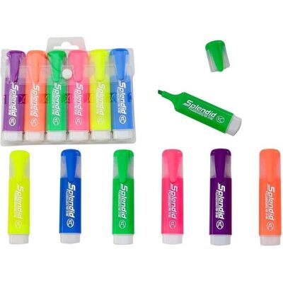 Lean Toys, Marqueur, Pastell-Textmarker 6 Stk (6x) - Publicité Lean Toys, Marqueur, Pastell-Textmarker 6 Stk (6x) - Publicité