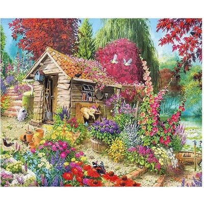 Norimpex Diamond mosaic - Cottage in the garden - Publicité Norimpex Diamond mosaic - Cottage in the garden - Publicité