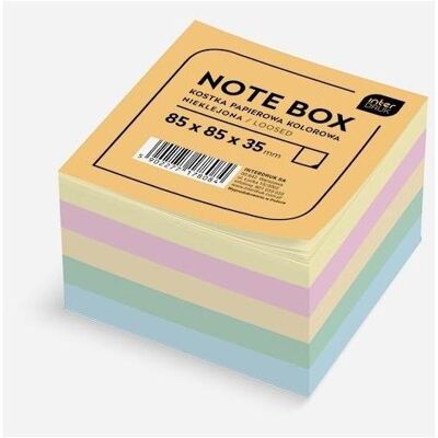 Interdruk, Cahier + bloc-notes, Farbiger Papierwürfel 85x85x35mm, ungeklebt - Publicité Interdruk, Cahier + bloc-notes, Farbiger Papierwürfel 85x85x35mm, ungeklebt - Publicité
