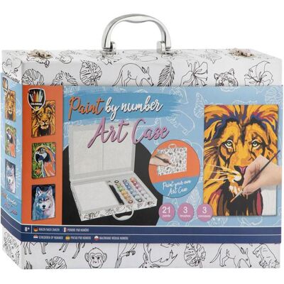 Grafix Coffret de coloriage d'animaux par numéros, 27 pcs. Publicité Grafix Coffret de coloriage d'animaux par numéros, 27 pcs. Publicité