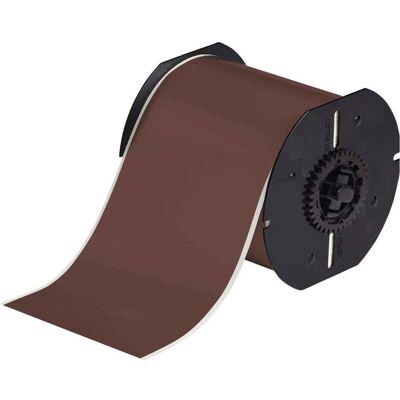 Brady, Rouleau d’étiquettes, B30C-4000-595-BR, Vinyle haute performance, marron, brillant, 101,60 mm x 30,48 m, permanent, sans (101.60 mm) - Publicité Brady, Rouleau d’étiquettes, B30C-4000-595-BR, Vinyle haute performance, marron, brillant, 101,60 mm x 30,48 m, permanent, sans (101.60 mm) - Publicité