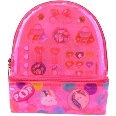 Markwins, Kits de coiffure pour jouets, Rucksack mit POP-Kinderkosmetik - Publicité Markwins, Kits de coiffure pour jouets, Rucksack mit POP-Kinderkosmetik - Publicité