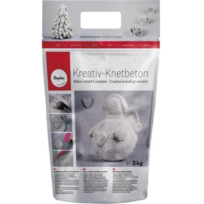 Rayher, Modelage, Béton à modeler créatif, sac de 1kg - Publicité Rayher, Modelage, Béton à modeler créatif, sac de 1kg - Publicité