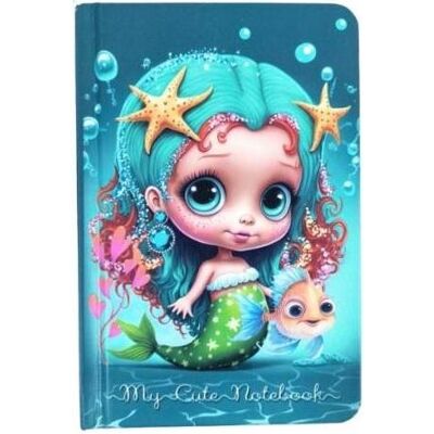 Fresh, Cahier + bloc-notes, Notizbuch 140x95/64K Raster Die kleine Meerjungfrau FRISCH (64K, Pointillés) - Publicité Fresh, Cahier + bloc-notes, Notizbuch 140x95/64K Raster Die kleine Meerjungfrau FRISCH (64K, Pointillés) - Publicité