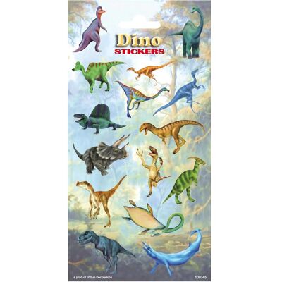 Autocollants de Dinosaures - 15 pièces - Publicité Autocollants de Dinosaures - 15 pièces - Publicité