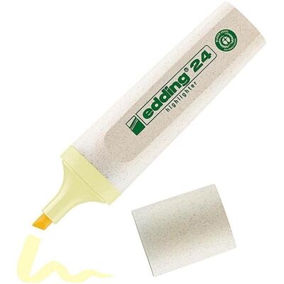 Edding, Marqueur, Textmarker 2-5 mm pastellgelb (10 Stück) (10x) - Publicité Edding, Marqueur, Textmarker 2-5 mm pastellgelb (10 Stück) (10x) - Publicité