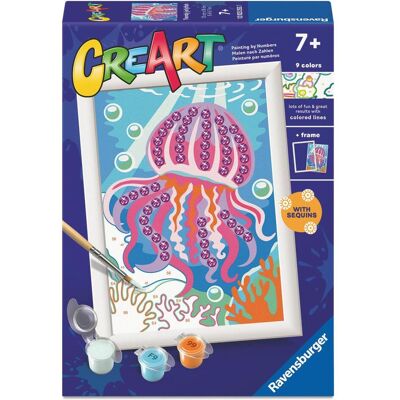 Ravensburger CreArt - peinture par numéros - Méduse tendance - Publicité Ravensburger CreArt - peinture par numéros - Méduse tendance - Publicité