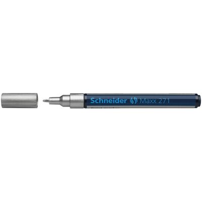 Schneider, Marqueur, Maxx 271 marqueur peinture argent 1,0 - 2,0 mm (1x) - Publicité Schneider, Marqueur, Maxx 271 marqueur peinture argent 1,0 - 2,0 mm (1x) - Publicité