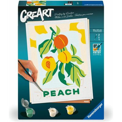 Ravensburger CreArt - Peinture par numéros 25517 - Pêches - à partir de 12 ans pour les débutants - Publicité Ravensburger CreArt - Peinture par numéros 25517 - Pêches - à partir de 12 ans pour les débutants - Publicité