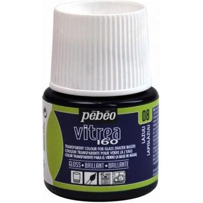 Pebeo, Peinture loisirs créatifs, Vitrea 160 Brillant Lazuli (45 ml) - Publicité Pebeo, Peinture loisirs créatifs, Vitrea 160 Brillant Lazuli (45 ml) - Publicité