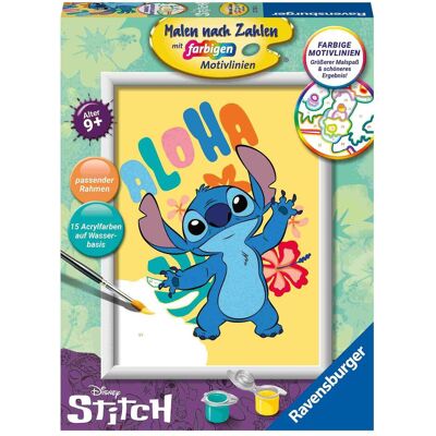 Ravensburger Peinture par numéros - Disney Stitch - Publicité Ravensburger Peinture par numéros - Disney Stitch - Publicité