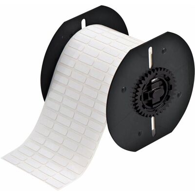 Brady, Rouleau d’étiquettes, B33-1-499, Tissu de nylon, blanc, mat, 19.05 x 6.35 mm, permanent, 4 pistes (10000 U.) (85.09 mm) - Publicité Brady, Rouleau d’étiquettes, B33-1-499, Tissu de nylon, blanc, mat, 19.05 x 6.35 mm, permanent, 4 pistes (10000 U.) (85.09 mm) - Publicité