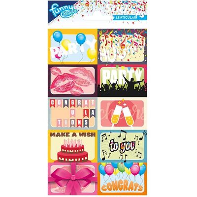 Totum, Autocollants, Feuille d'autocollants Fête - Publicité Totum, Autocollants, Feuille d'autocollants Fête - Publicité