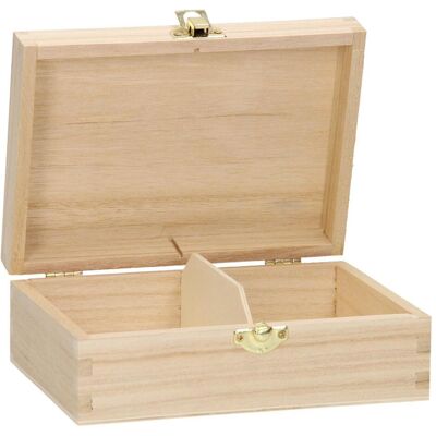 Playwood Boîte à Cartes - Boîte en Bois Rectangulaire avec Couvercle - Publicité Playwood Boîte à Cartes - Boîte en Bois Rectangulaire avec Couvercle - Publicité