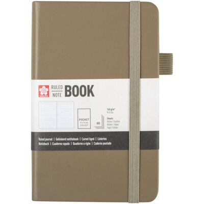 Sakura, Cahier + bloc-notes, Notizbuch ca. A7+ liniert, schlacke Hardcover 160 Seiten (A7, À rayures, Couverture rigide) - Publicité Sakura, Cahier + bloc-notes, Notizbuch ca. A7+ liniert, schlacke Hardcover 160 Seiten (A7, À rayures, Couverture rigide) - Publicité