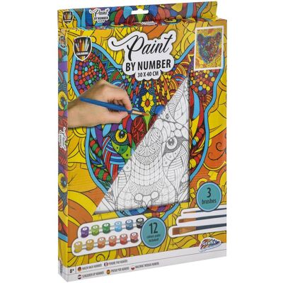 Kit de Peinture Tigre Legind Grafix - 12 Peintures & 3 Pinceaux - Publicité Kit de Peinture Tigre Legind Grafix - 12 Peintures & 3 Pinceaux - Publicité